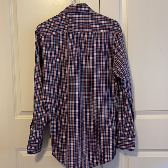 Peter Millar plaid style button down dress shirt Size M - Picture 4 of 4
